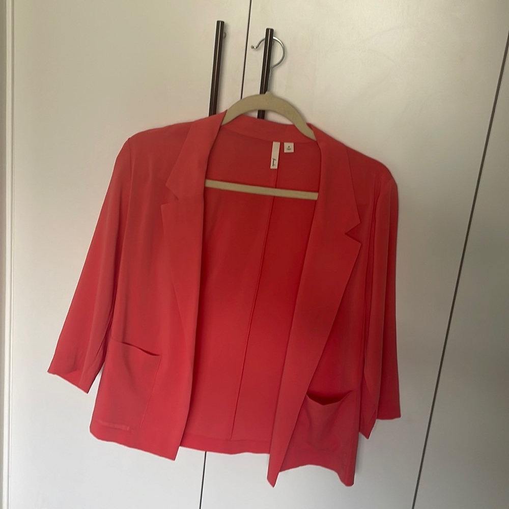 Blazer by frechi in coral cooor